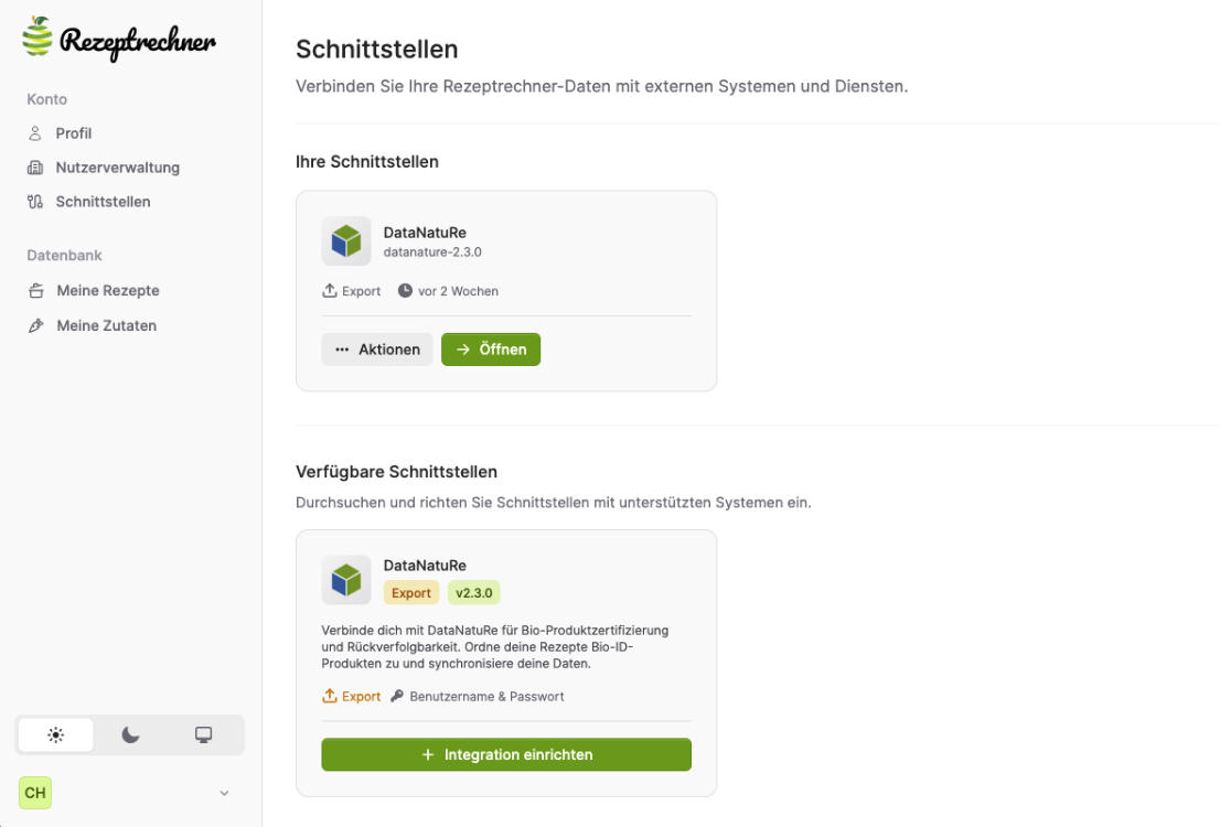 Schnittstellen