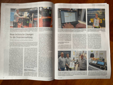 Beitrag im Landwirtschaftlichen Wochenblatt LW Hessenbauer / Pfälzer Bauer / Der Landbote, Dezember 2023, über den Rezeptrechner für Direktvermarkter